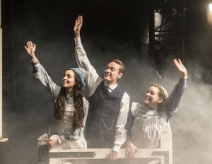 The Railway Children by Kenny, , Written by - Mike Kenny, Director - Damian Cruden, Designer - Joanna Scotcher, Lighting - Richard G Jones, King's Cross, London, Uk, 2015, Credit: Johan Persson/